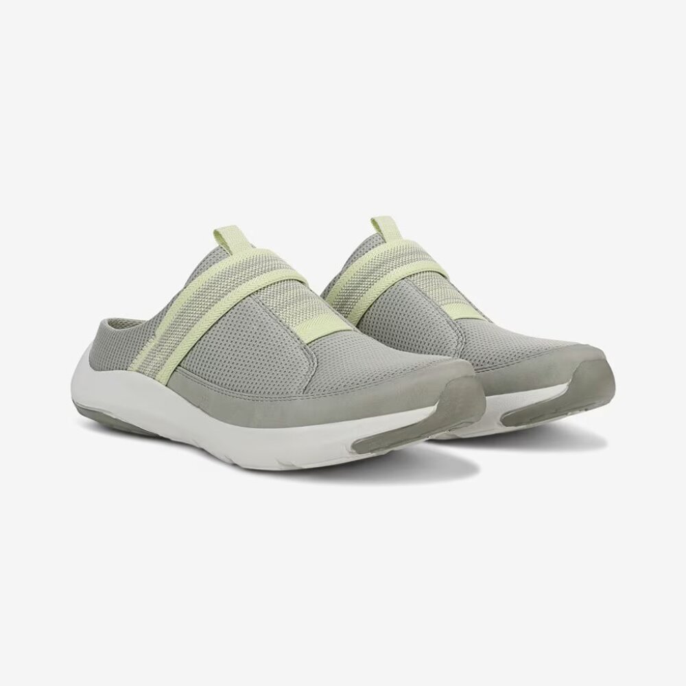 NWT Ryka Women's Engage Slip On Sneaker Mules Shoes Green Size 9 M $100 RY1883